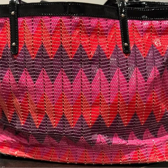 Kate Spade New York Multi-Colored Chevron Handbag - Picture 5 of 14